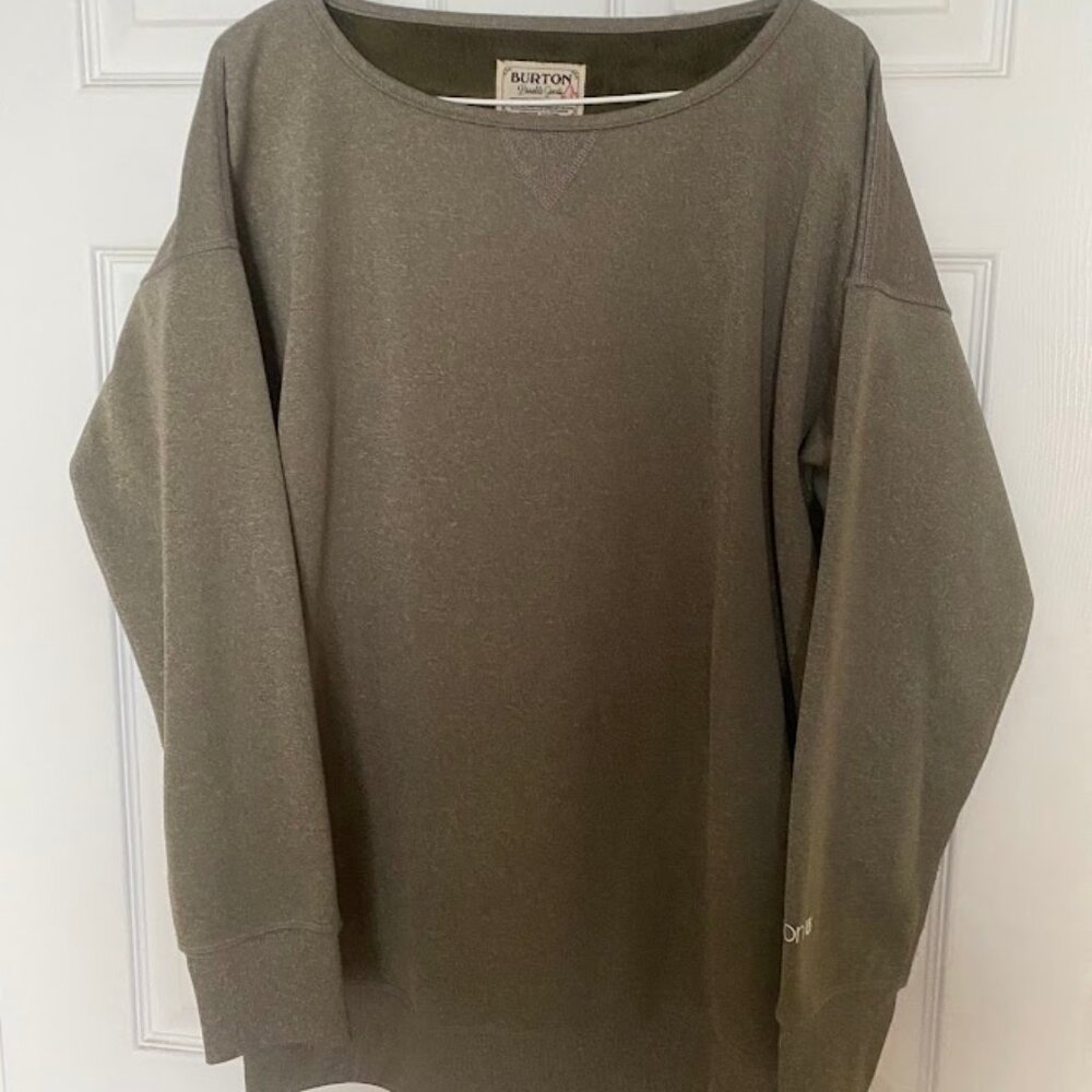 Women's Burton Snowboarding Sweater, Sage Green